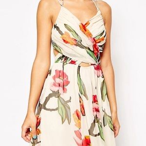 ASOS Halter Maxi Dress with Cut Out Sides